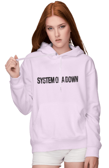 Women's hoodie with prints System of a Down. Alternative metal, group, hard rock, heavy metal, metal, music, nu metal, progressive metal, rock, soad. 2070702