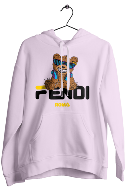 Жіноче худі з принтом "Fendi". Fendi, бренд, будинок моди, ведмедик, італія, люкс, мода, одяг, сумка, фенді. 2070702