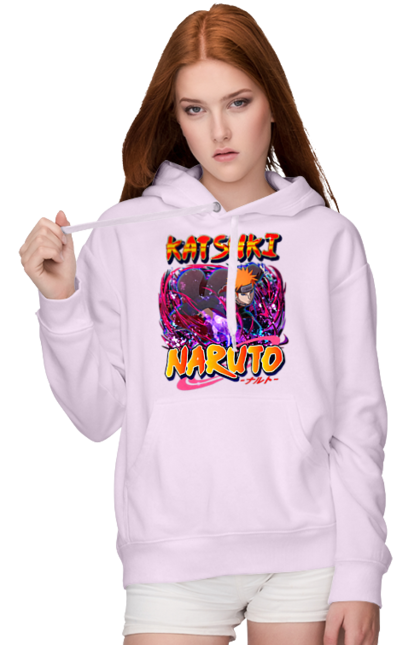 Women's hoodie with prints Naruto Yahiko. Akatsuki, anime, character, manga, naruto, ninja, pain, tv series, yahiko. 2070702