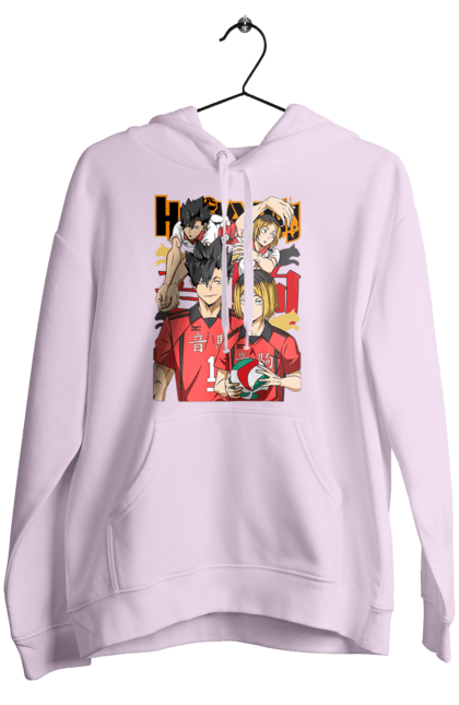 Женское худи с принтом Волейбол!! Хината и Куроо. Haikyu, kenma, kuroo, аниме, волейбол, кенма, куроо, манга. 2070702