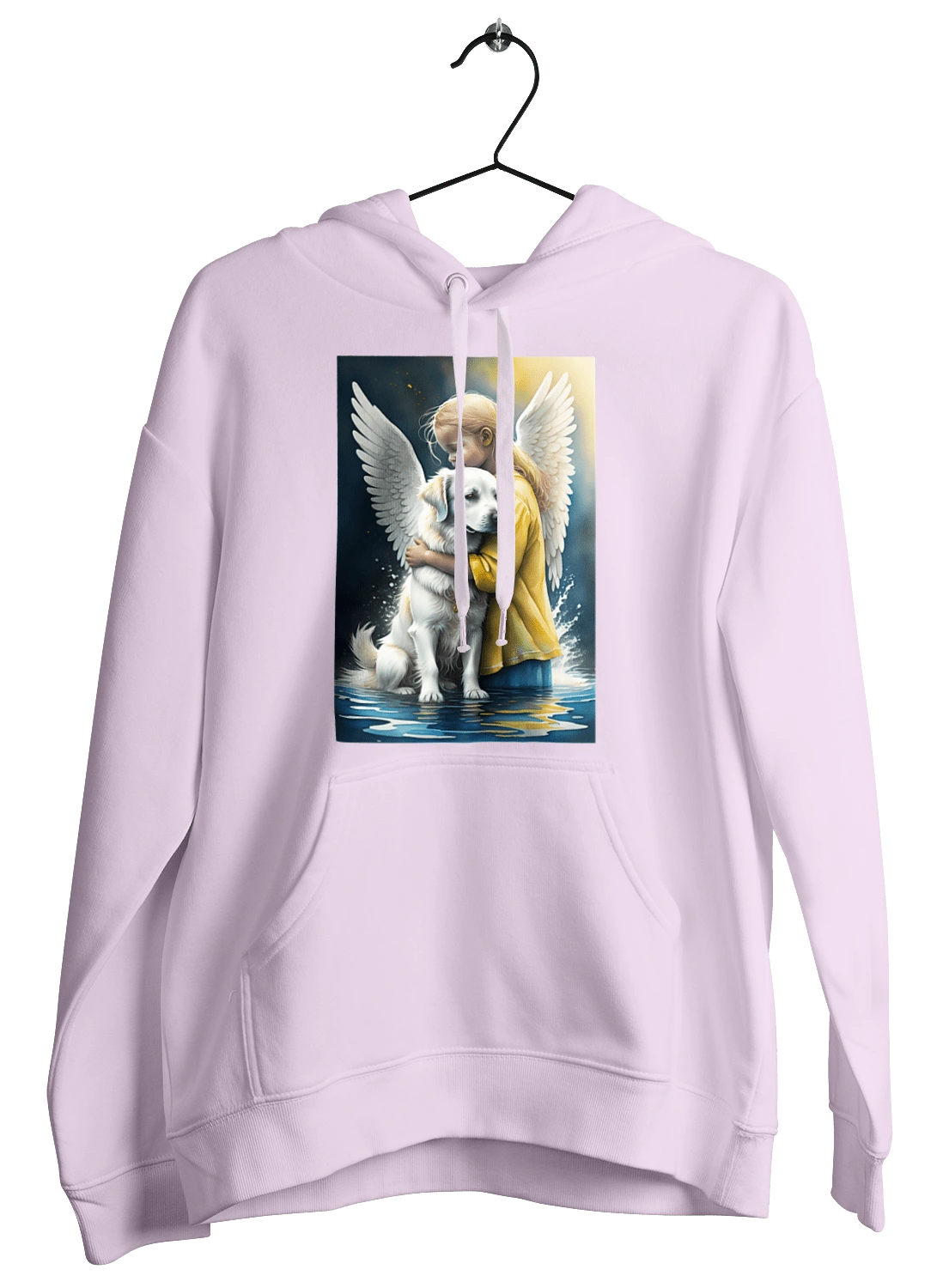 Girl and dog angel [memorial to dead animals]