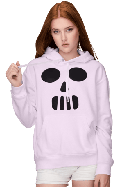 Women's hoodie with prints Halloween pumpkin face. Costume, halloween, holiday, october, october 31, pumpkin, scary, sweets, trick or treat. 2070702