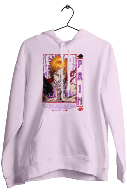 Women's hoodie with prints Naruto Yahiko. Akatsuki, anime, character, manga, naruto, ninja, pain, tv series, yahiko. 2070702