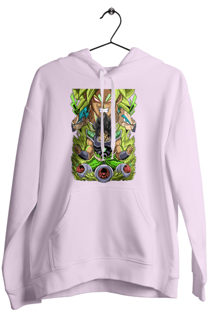 Women's hoodie with prints Dragon Ball Broly. Anime, broly, dragon ball, manga, tv series. 2070702