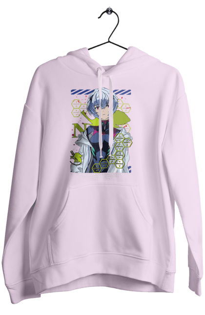 Women's hoodie with prints Evangelion Rei. Anime, evangelion, eve, kaoru, manga, rei ayanami, shinji. 2070702