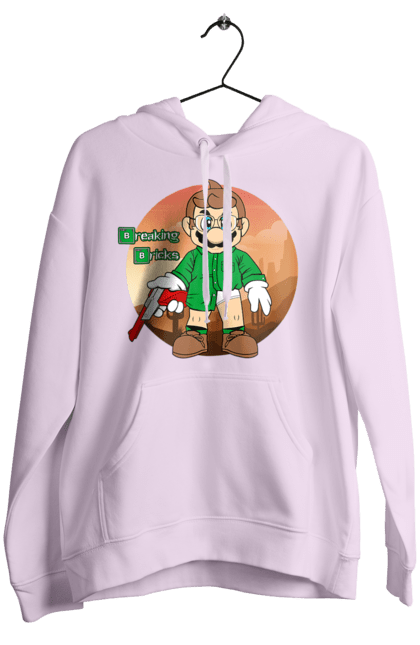 Women's hoodie with prints Breaking Bad Mario. Breaking bad, character, game, mario, mario bros, nintendo, super mario bros. 2070702