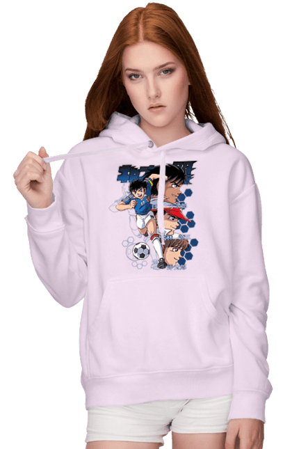 Women's hoodie with prints Captain Tsubasa. Anime, captain tsubasa, jump, manga, tsubasa oozora. 2070702