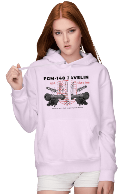 Women`s hoodie with prints FGM 148 Javelin. Caesar, himars, javelin, nlaw, patriot, weapons, zaluzhny. 2070702