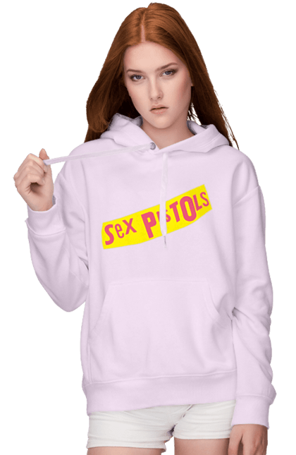 Women's hoodie with prints Sex Pistols. Group, music, punk, punk revolution, punk rock, rock, sex pistols. 2070702