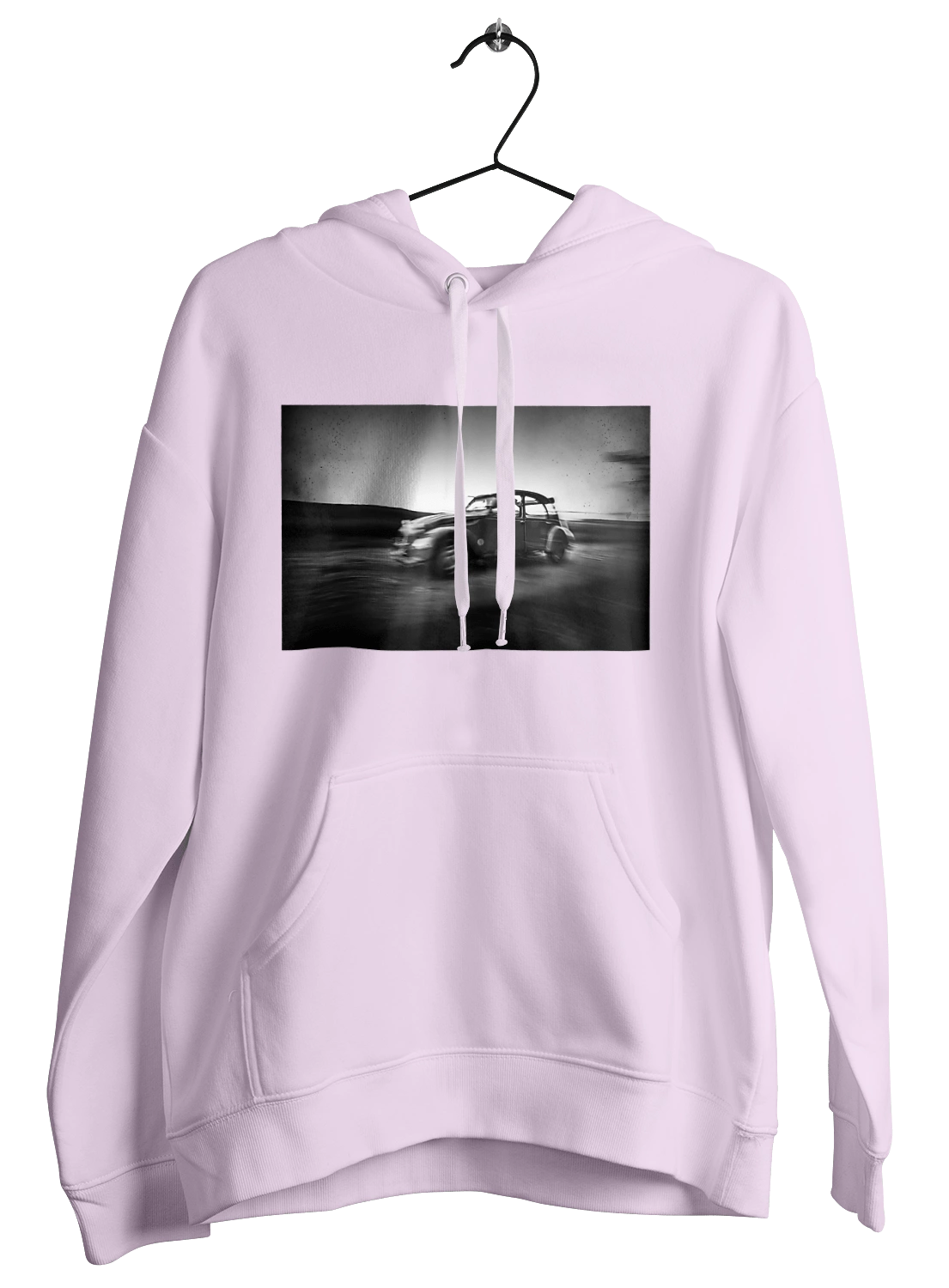 Retro car black and white