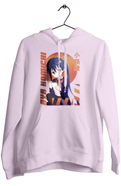 Women's hoodie with prints Kiniro Mosaic Aya Komichi. Anime, aya komichi, gold mosaic, kiniro mosaic, kinmoza, manga. 2070702