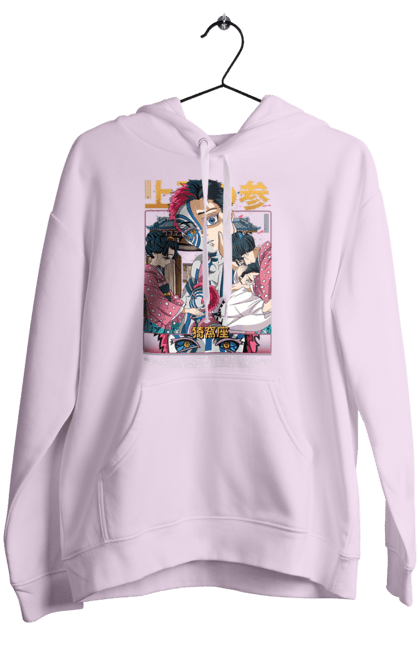 Women's hoodie with prints Demon Slayer Akaza. Akaza, anime, demon slayer, kimetsu no yaiba, manga, nezuko, serial. 2070702