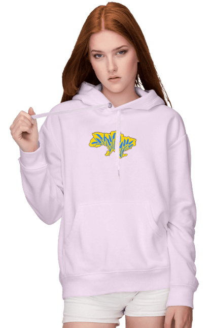 Жіноче худі з принтом "Україна". Зерно, мапа, патріотичне зображення, пщениця, україна, українська тематика. 2070702