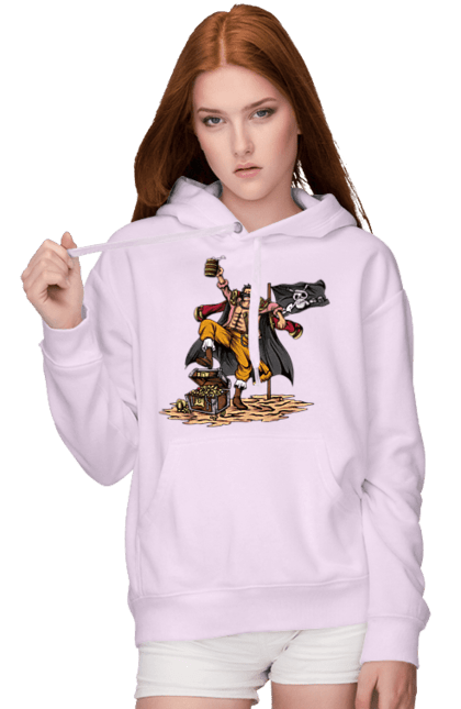 Women's hoodie with prints One Piece Gol D. Roger. Anime, gol d. roger, gold roger, manga, one piece, straw hat pirates. 2070702