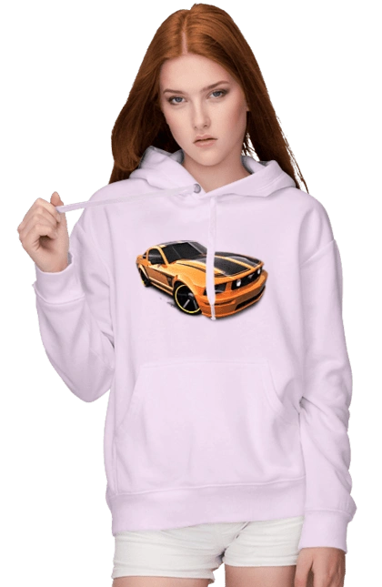 Orange, high speed car