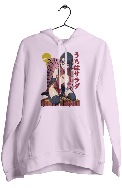 Women's hoodie with prints Boruto Sarada Uchiha. Anime, boruto, manga, sarada uchiha, tv series, uchiha. 2070702