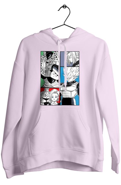 Women`s hoodie with prints Dragon Ball. Anime, dragon ball, goku, manga, tv series, vegeta. 2070702