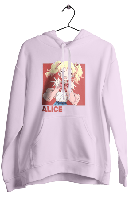 Women's hoodie with prints Kiniro Mosaic Alice Cartelet. Alice, alice cartelet, anime, gold mosaic, kiniro mosaic, kinmoza, manga. 2070702