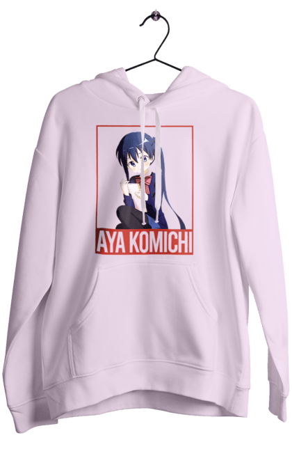 Women's hoodie with prints Kiniro Mosaic Aya Komichi. Anime, aya komichi, gold mosaic, kiniro mosaic, kinmoza, manga. 2070702