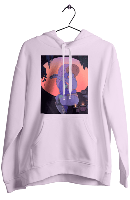 Жіноче худі з принтом "Фіолетові Дівчата Обіймаються". Захід, обійми. 2070702