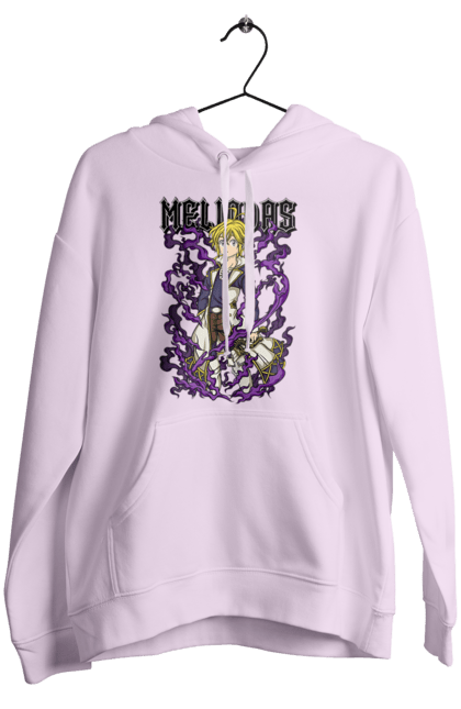 Women's hoodie with prints Seven Deadly Sins Meliodas. Anime, dragon sin, manga, meliodas, seven deadly sins. 2070702