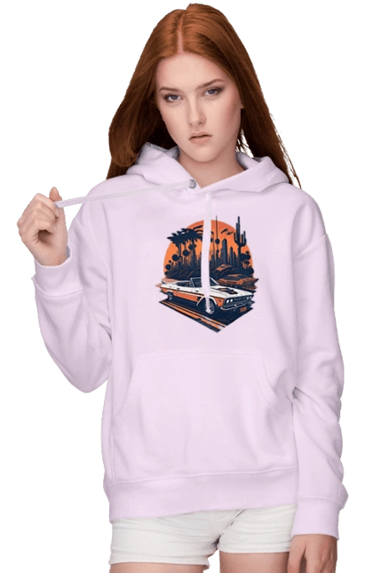 Красивая машина на закате