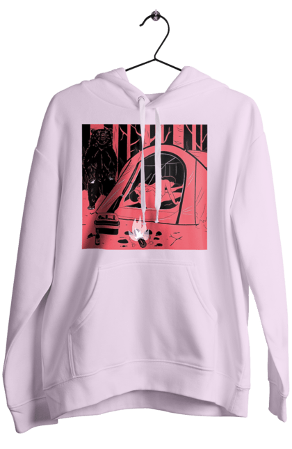 Женское худи с принтом 69 В Палатке. 18, 69, лес, медведь, палатка, секс. 2070702