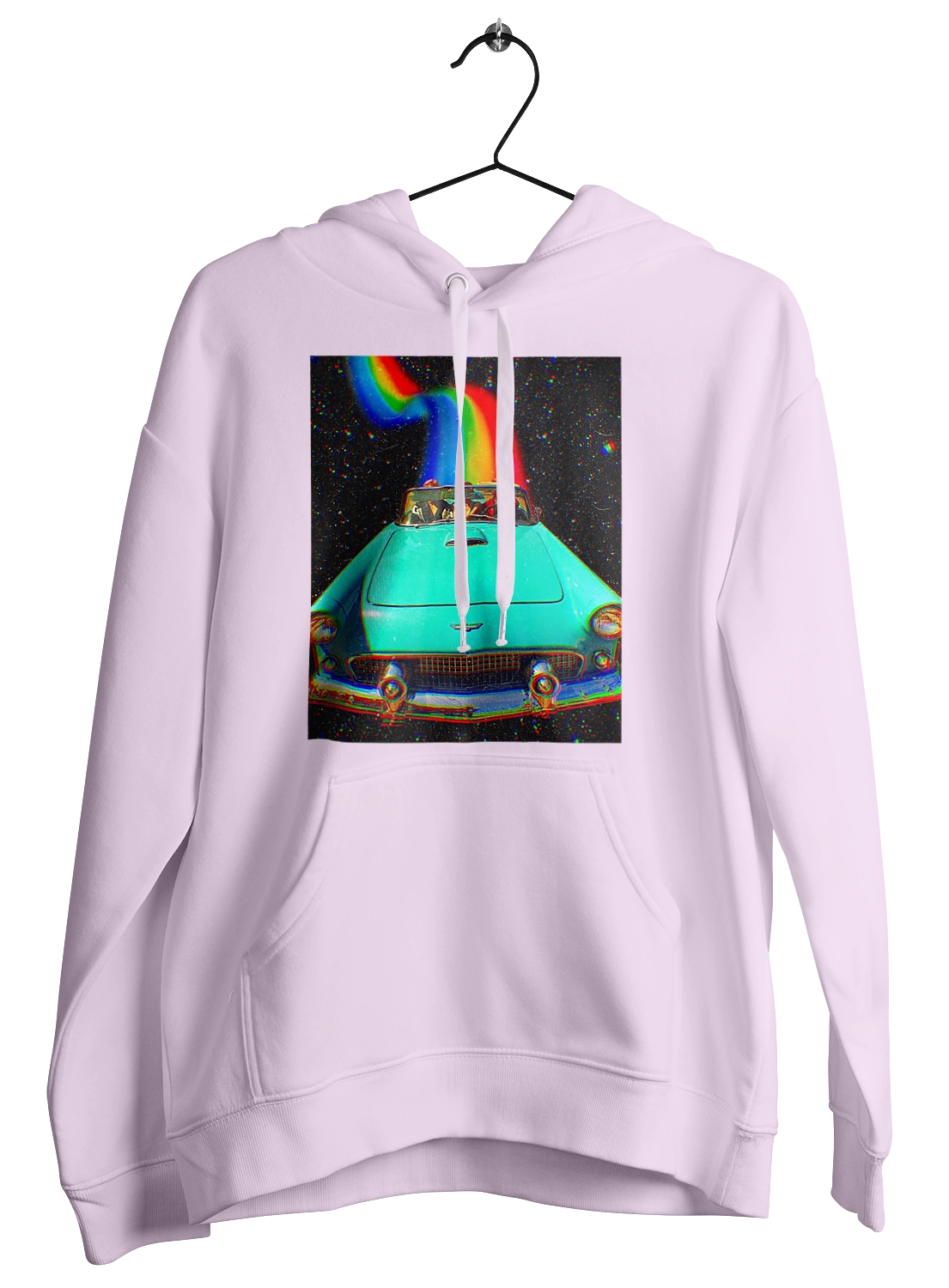 Picture, a car in space