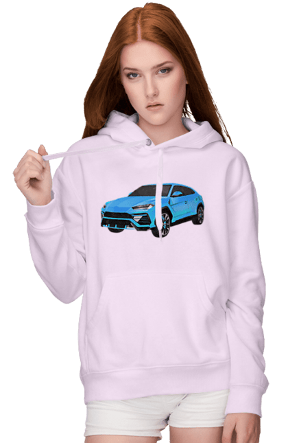 Women`s hoodie with prints Lamborghini Urus. Car, lamborghini, lamborghini urus, lamborghini urus car, urus. 2070702