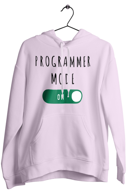 Жіноче худі з принтом "Режим програміста". Айті, айтішник, для айтішника, для програміста, подарунок айтішнику, подарунок програмісту, програміст, режим програміста, розробник. 2070702