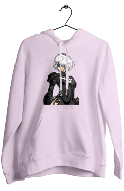 Women's hoodie with prints Nier: Automata 2B. Character, executioner, game, nier: automata, platinum games, video game, yorha. 2070702