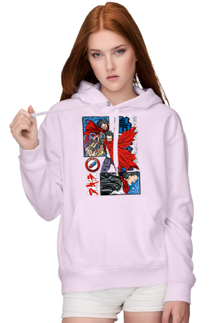 Women's hoodie with prints Akira Tetsuo Shima. Akira, anime, cyberpunk, manga, tetsuo shima. 2070702