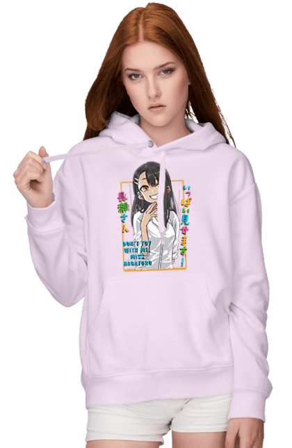 Жіноче худі з принтом "Не знущайся з мене, Наґаторо сан". Anime, hayase nagatoro, manga, nagatoro, аніме, манга, наґаторо, хаясе наґаторо. 2070702