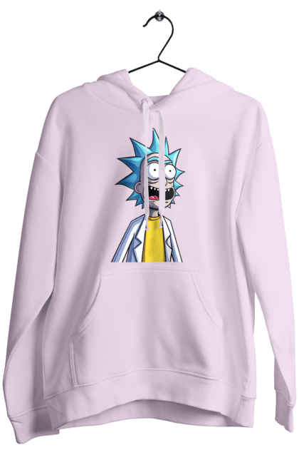 Жіноче худі з принтом "Рік та Морті". Rick and morty, мультфільм, наукова фантастика, пригоди, рік, рік і морті, трагікомедія, чорний гумор. 2070702