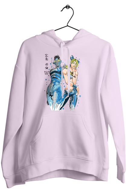 Women's hoodie with prints JOJO Jolyne Cujoh. Anime, jojo, jojo`s bizarre adventure, jojo’s bizarre adventure, jolyne cujoh, manga. 2070702