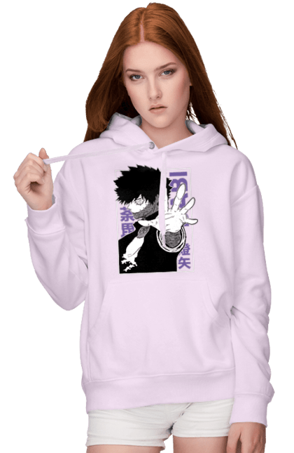 Жіноче худі з принтом "Моя академія героїв Дабі". Dabi, my hero academia, todoroki, toya todoroki, академія юей, аніме, дабі, моя академія героїв, тодорокі, тойя тодорокі. 2070702