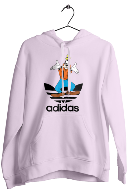 Жіноче худі з принтом "Adidas Гуфі". Adidas, goofy, адідас, гуфі, мультсеріал, мультфільм, пес, собака. 2070702