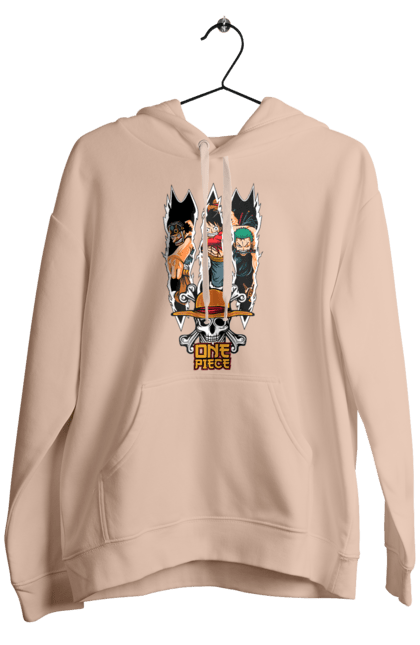 Men's hoodie with prints One Piece Luffy. Anime, luffy, manga, monkey de luffy, one piece, pirates. 2070702