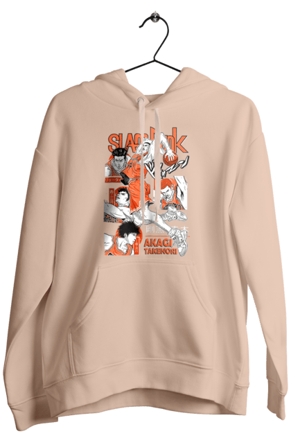 Men's hoodie with prints Slam Dunk Takenori Akagi. Anime, basketball, comedy, manga, school, shonen, slam dunk, sports anime, takenori akagi. 2070702