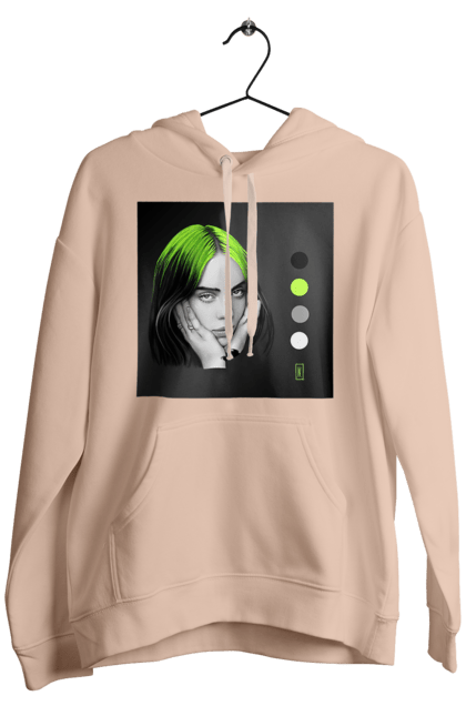 Чоловіче худі з принтом "Біллі Ейліш". Біллі, біллі ейліш, ейліш. 2070702