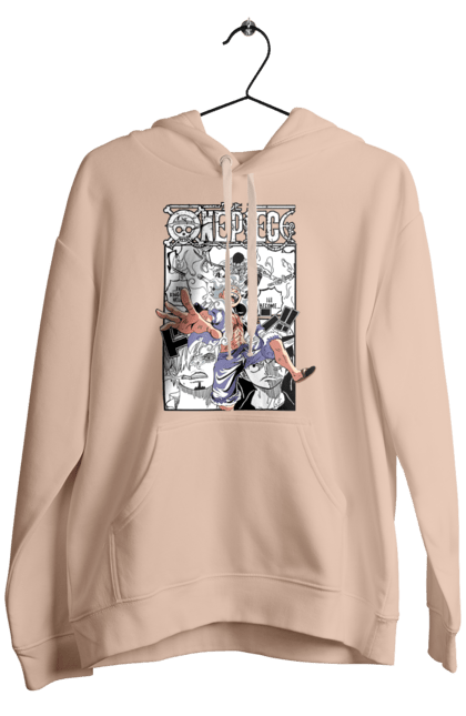 Men's hoodie with prints One Piece Luffy. Anime, luffy, manga, monkey de luffy, one piece, pirates. 2070702