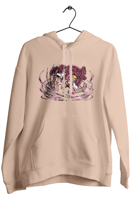 Men's hoodie with prints One Piece Donquixote Doflamingo. Anime, donquixote doflamingo, heavenly yaksha, manga, one piece, straw hat pirates. 2070702