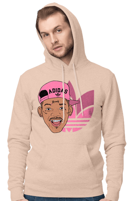 Men's hoodie with prints Adidas Will Smith. Actor, adidas, movie, role, will smith. 2070702