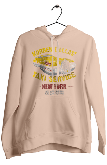 Men`s hoodie with prints Fifth element | Korban Dallas | Taxi service. Corban dallas, fifth element, new york, taxi, taxi service. 2070702