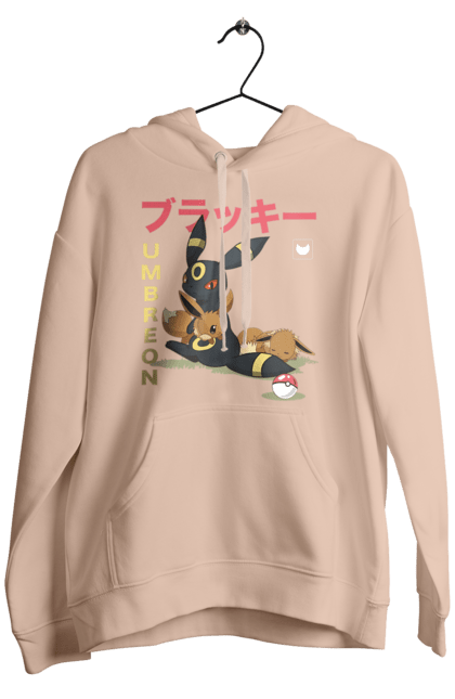 Men's hoodie with prints Pokemon Eevee. Eevee, nintendo, pokemon, pokemon go, umbreon. 2070702