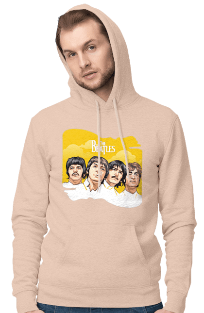 Men's hoodie with prints The Beatles. Beatles, george harrison, john lennon, liverpool four, music, paul mccartney, ringo starr. 2070702