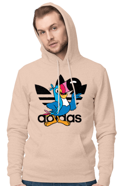 Чоловіче худі з принтом "Adidas Тукан Сем". Adidas, froot loops, toucan sam, адідас, маскот, тукан сем. 2070702