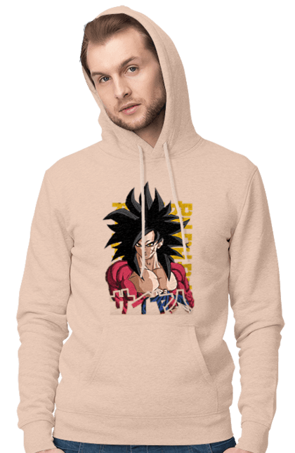 Мужское худи с принтом Жемчуг дракона Сон Гоку. Anime, dragon ball, manga, son goku, tv series, аниме, гоку, жемчуг дракона, манга, сон гоку. 2070702