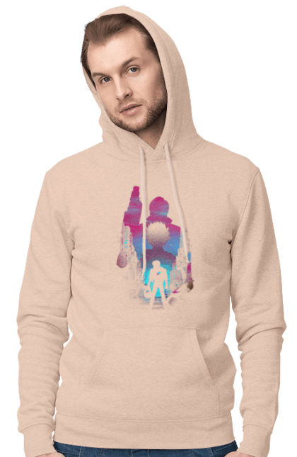 Men's hoodie with prints Akira. Akira, anime, cyberpunk, manga, shotaro kaneda, tetsuo shima. 2070702