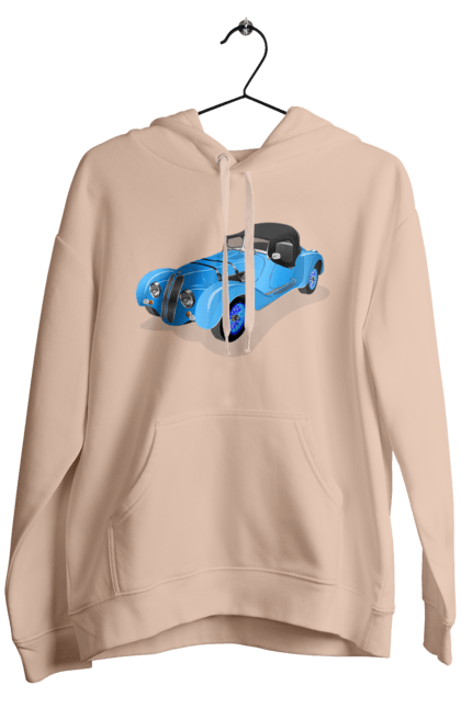 Men`s hoodie with prints Car. Auto, car, classic, old, old machine. 2070702